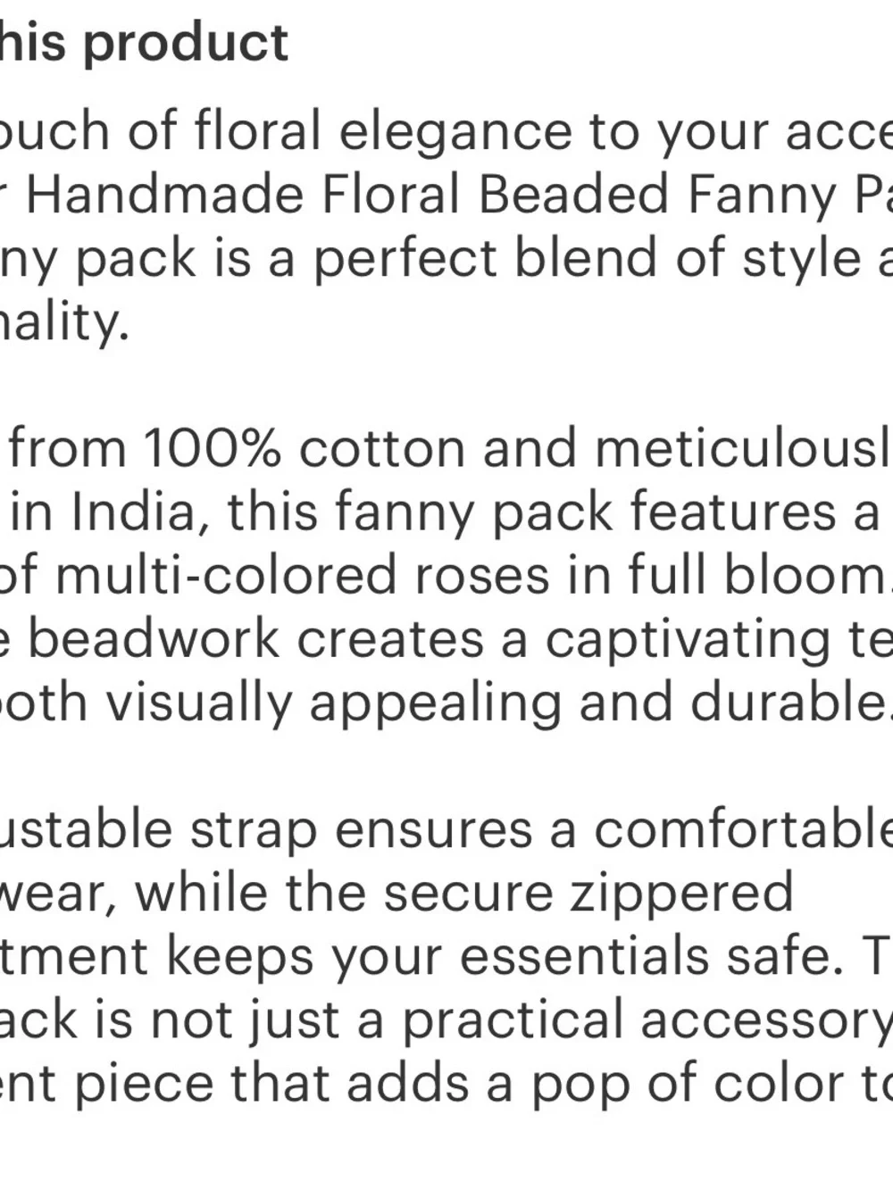Embroidered Floral Cream Crossbody Sling Bag